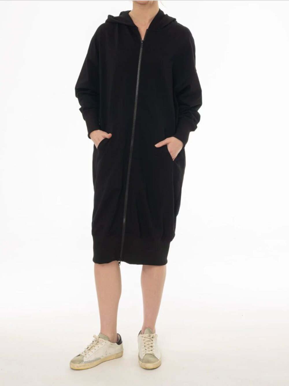 Zipper Sweatshirt Dress